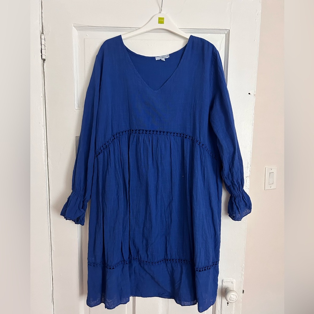 Blue Cotton Dress Sz. XL